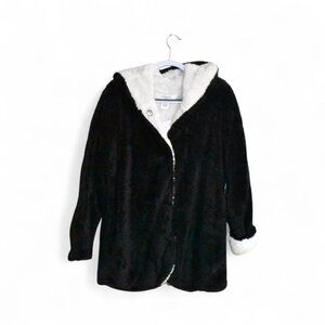 Workshop Republic Clothing Faux Fur Fluffy Cozy Oversized Winter Coat Size L